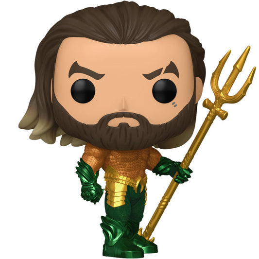 Figura Funko POP! de Aquaman con armadura y tridente dorado