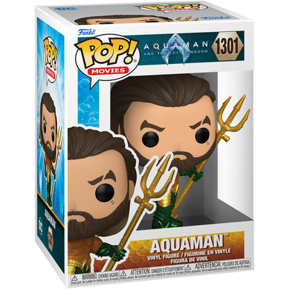 Figura Funko POP! de Aquaman con armadura y tridente dorado - 2