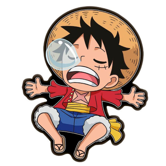 Cojín 3D de Monkey D. Luffy de One Piece con sombrero de paja