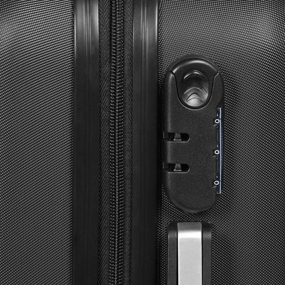 Maleta trolley ABS Wednesday negra con diseño de uniforme y cuatro ruedas - 4