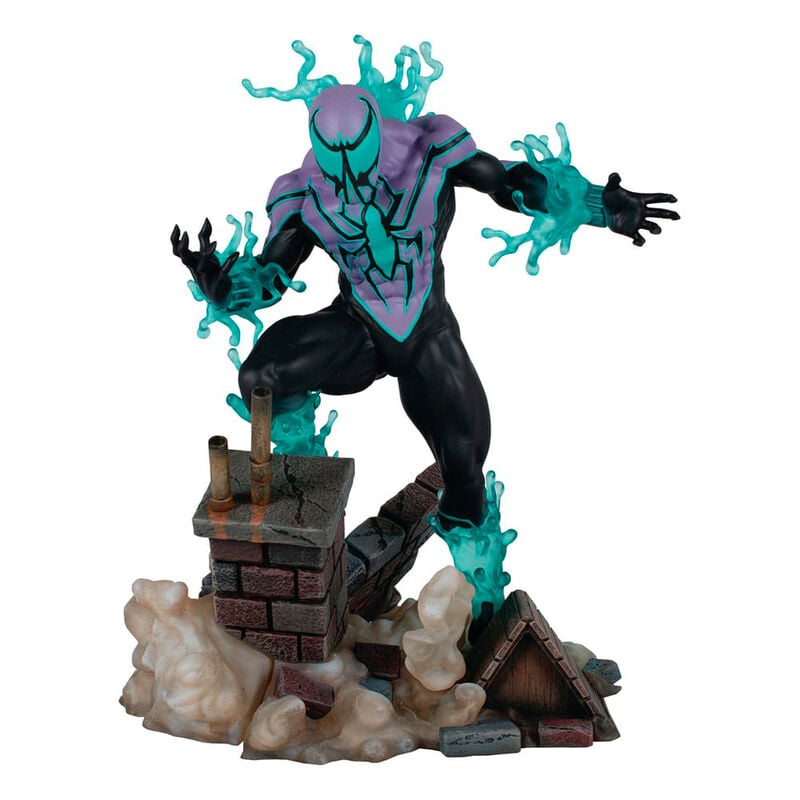 Figura Chasm de Marvel en pose de acción sobre una base urbana