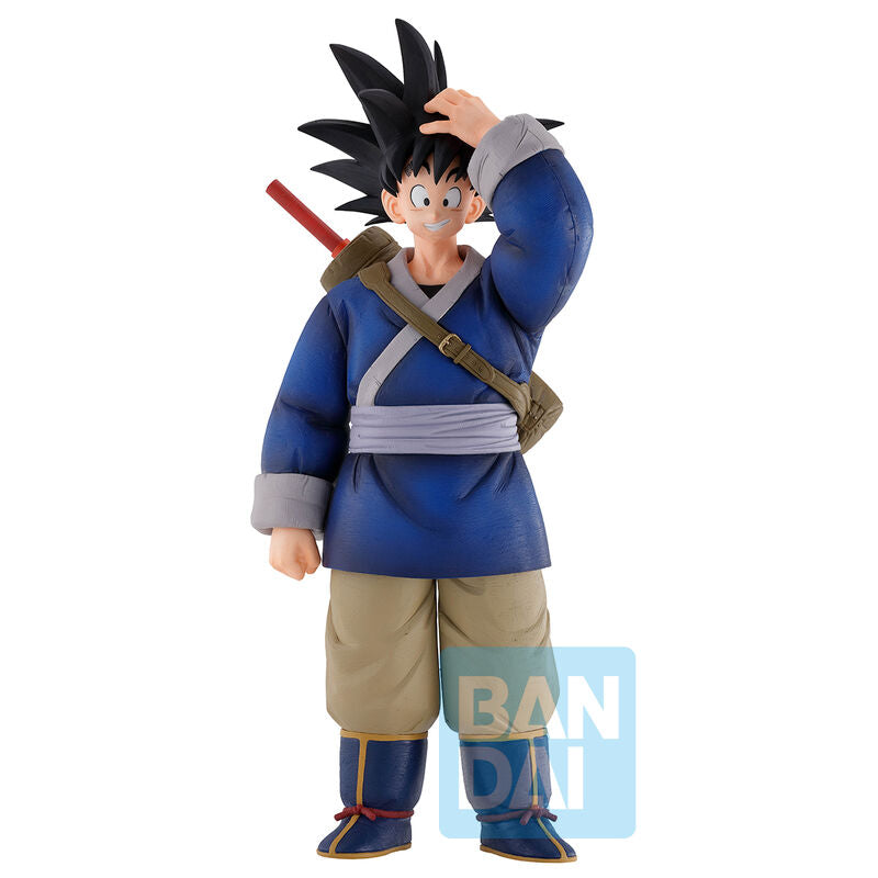 Figura Ichibansho de Son Goku con uniforme azul y espada a la espalda - 2