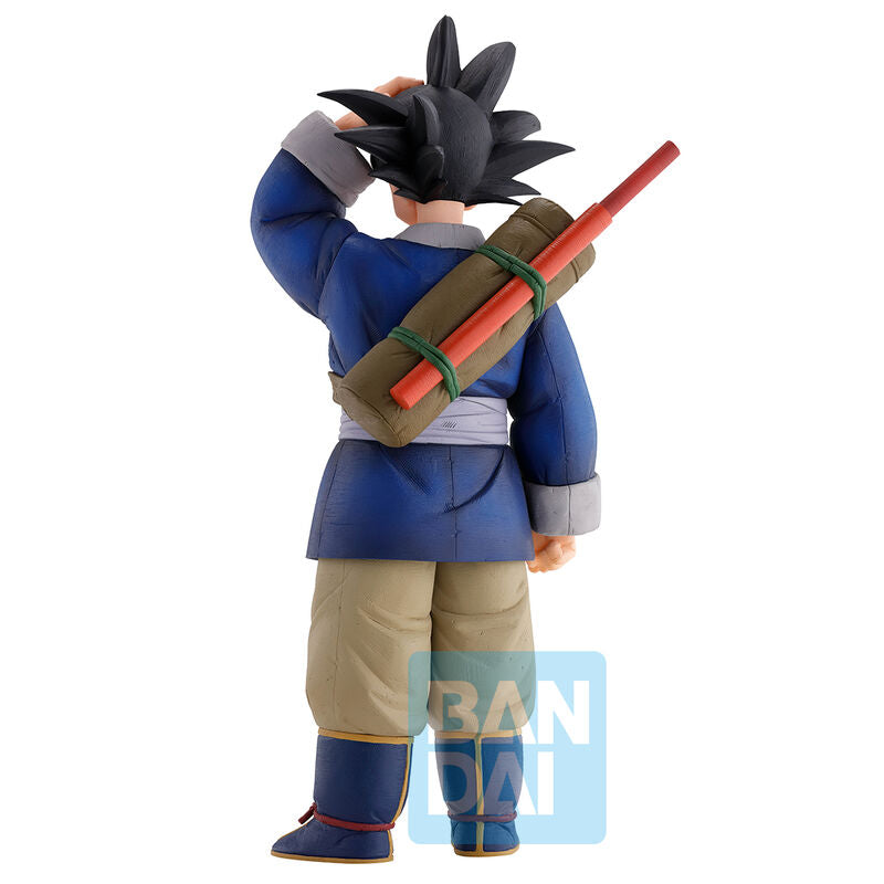 Figura Ichibansho de Son Goku con uniforme azul y espada a la espalda - 3