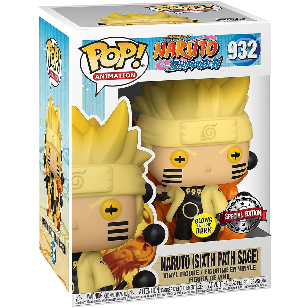 Figura Funko POP! de Naruto Uzumaki Six Path Sage en caja con ventana