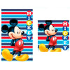 Set de dos toallas Mickey Disney con diseño de rayas