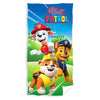 Toalla Paw Patrol azul de algodón con Marshall, Chase y Rubble
