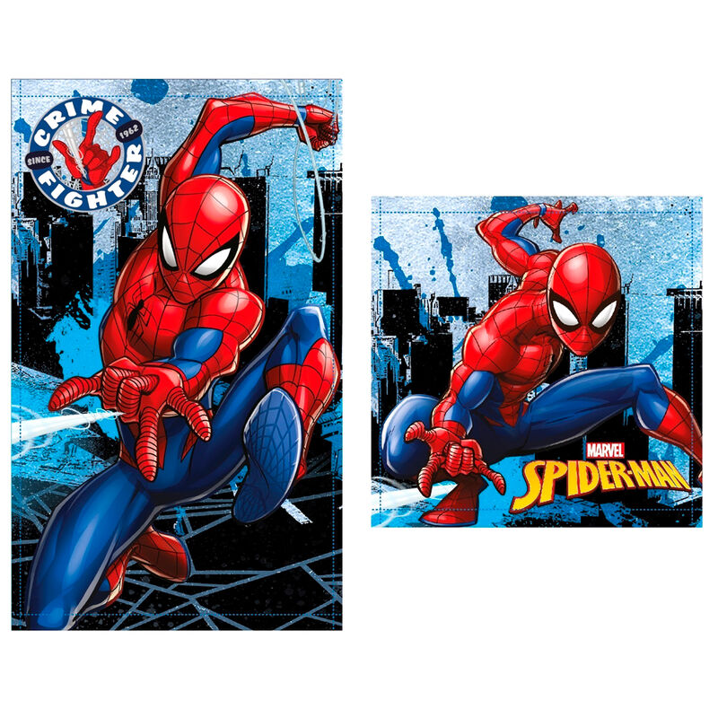 Set de dos toallas Spider-Man Marvel de algodón