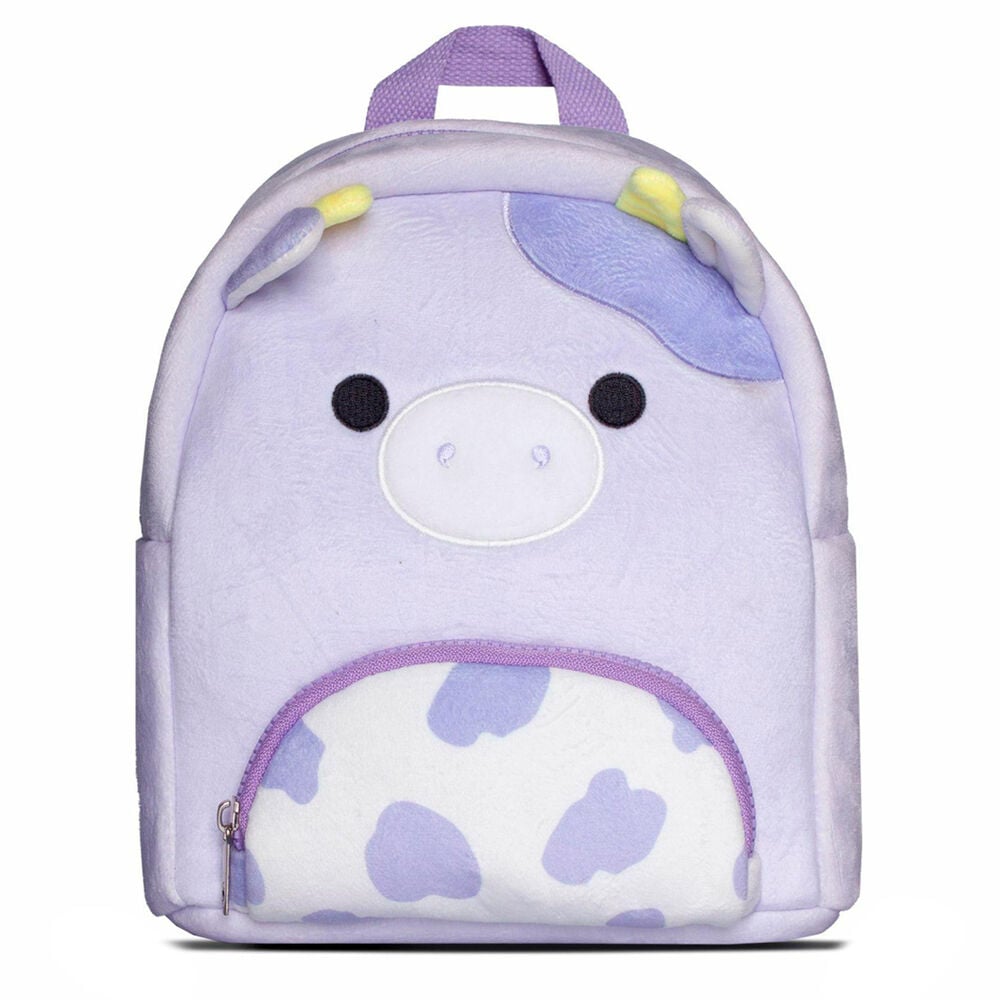 Mochila de peluche lila Bubba Squishmallows con bolsillo frontal