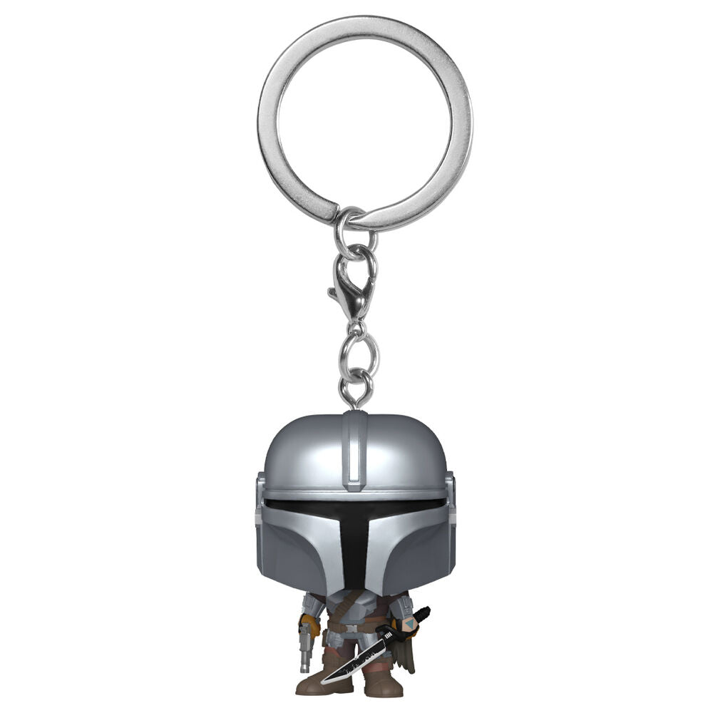 Llavero FUNKO Pocket POP de The Mandalorian en su caja - 2