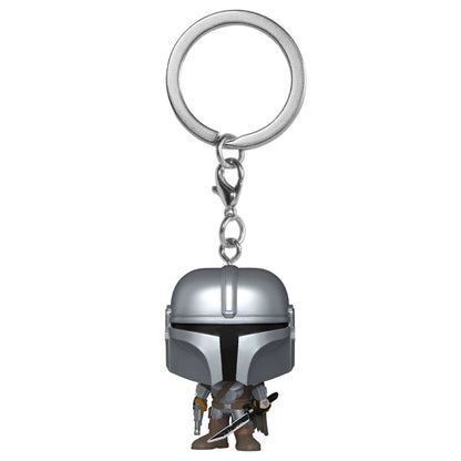 Llavero FUNKO Pocket POP de The Mandalorian en su caja - 2