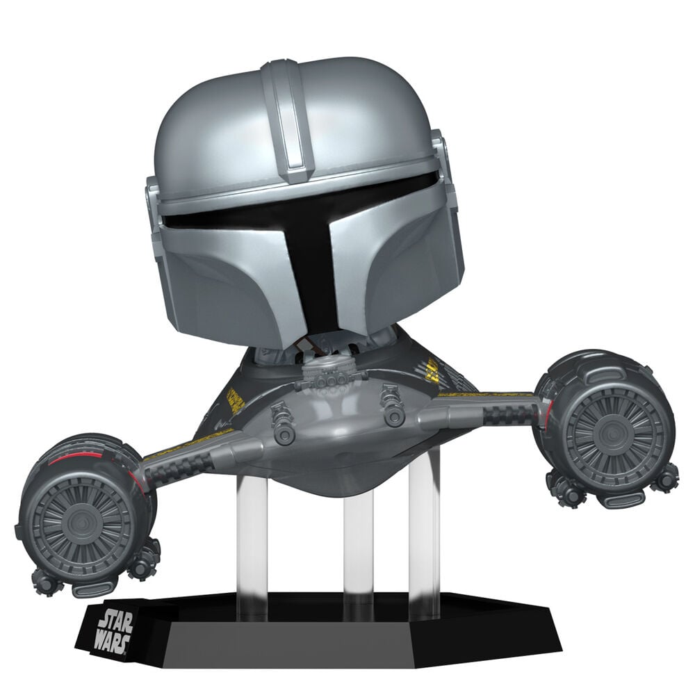 Figura Funko POP! Rides Deluxe de The Mandalorian en un N-1 Starfighter