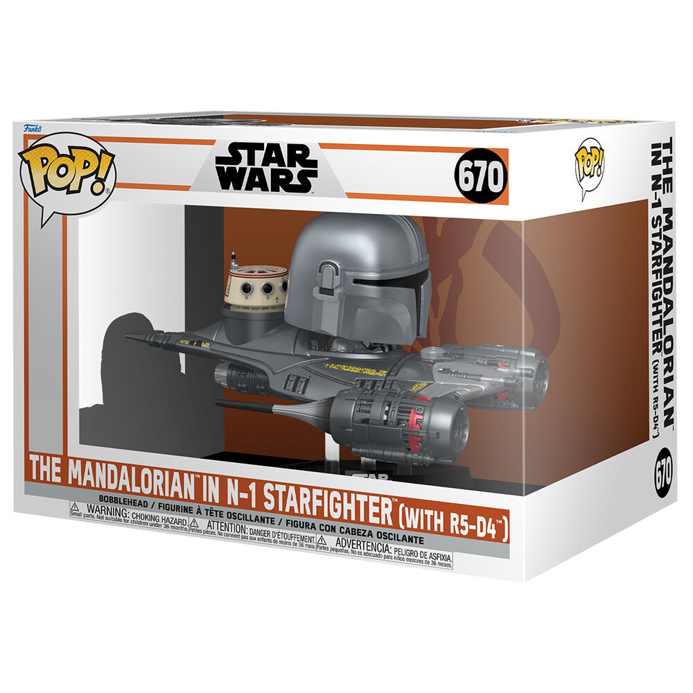 Figura Funko POP! Rides Deluxe de The Mandalorian en un N-1 Starfighter - 2