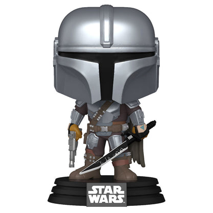 Figura Funko POP de The Mandalorian con Darksaber en caja con ventana - 2