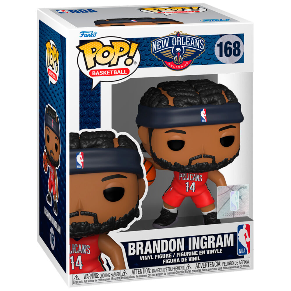 Figura Funko POP! de Brandon Ingram con uniforme de los New Orleans Pelicans y balón - 2