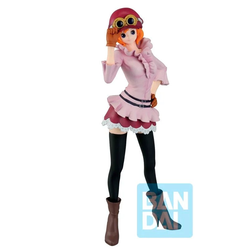 Figura Ichibansho de Koala de One Piece con atuendo rosa y gafas