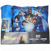Set de manta polar y cojín Dragon Ball Super azul