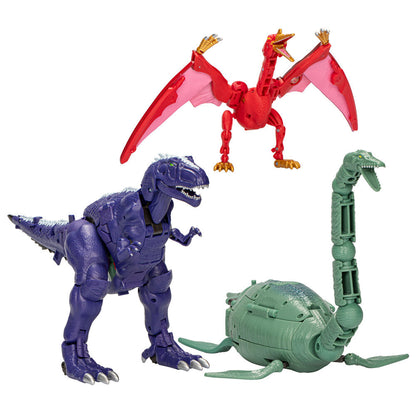 Figura Transformers Legacy United Magmatron 3 en 1 con dinosaurios - 2