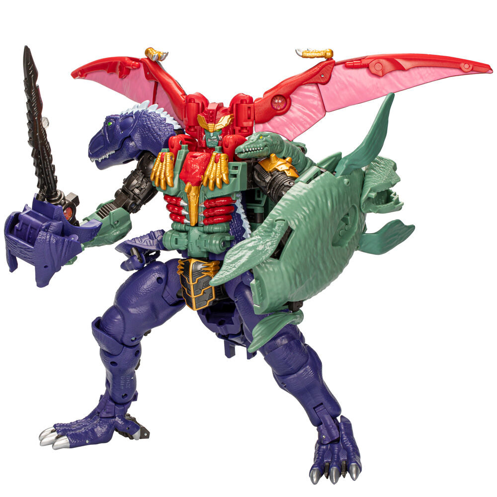 Figura Transformers Legacy United Magmatron 3 en 1 con dinosaurios - 3