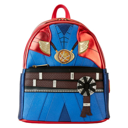 Mochila mini Marvel Metallic de Doctor Extraño Loungefly en rojo y azul - 2