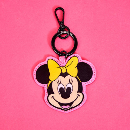 Charm llavero de Minnie Mouse Disney100 Loungefly con lazo amarillo - 3