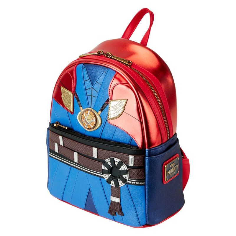 Mochila mini Marvel Metallic de Doctor Extraño Loungefly en rojo y azul - 3