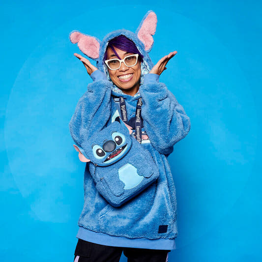 Mochila de peluche azul de Stitch Disney Loungefly - 8
