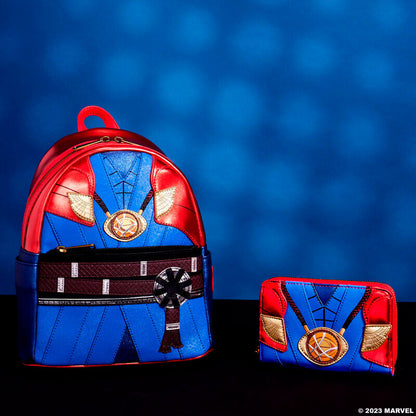 Mochila mini Marvel Metallic de Doctor Extraño Loungefly en rojo y azul - 8
