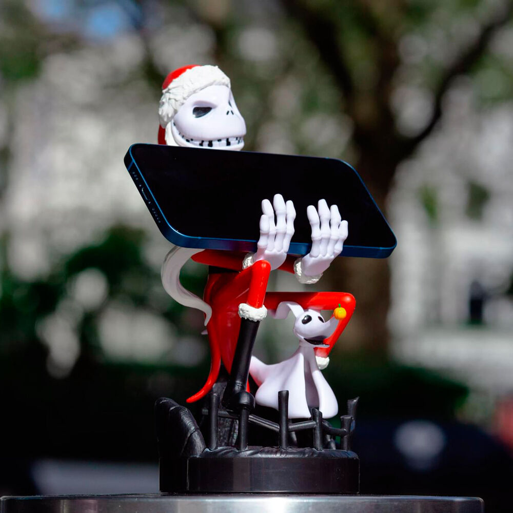 Soporte Cable Guy de Jack Skellington vestido de Santa Claus - 8