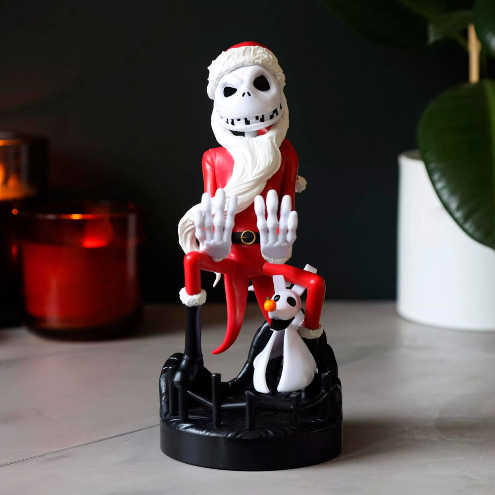 Soporte Cable Guy de Jack Skellington vestido de Santa Claus - 16