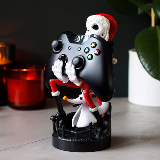 Soporte Cable Guy de Jack Skellington vestido de Santa Claus - 17