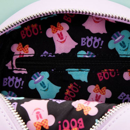 Bolso fantasma rosa de Minnie Disney Loungefly con lazo de lunares - 4