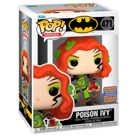 Figura Funko POP! de Poison Ivy con pelo rojo, traje verde y flores - 2