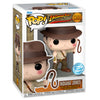 Figura Funko POP! de Indiana Jones con sombrero y látigo en caja con ventana