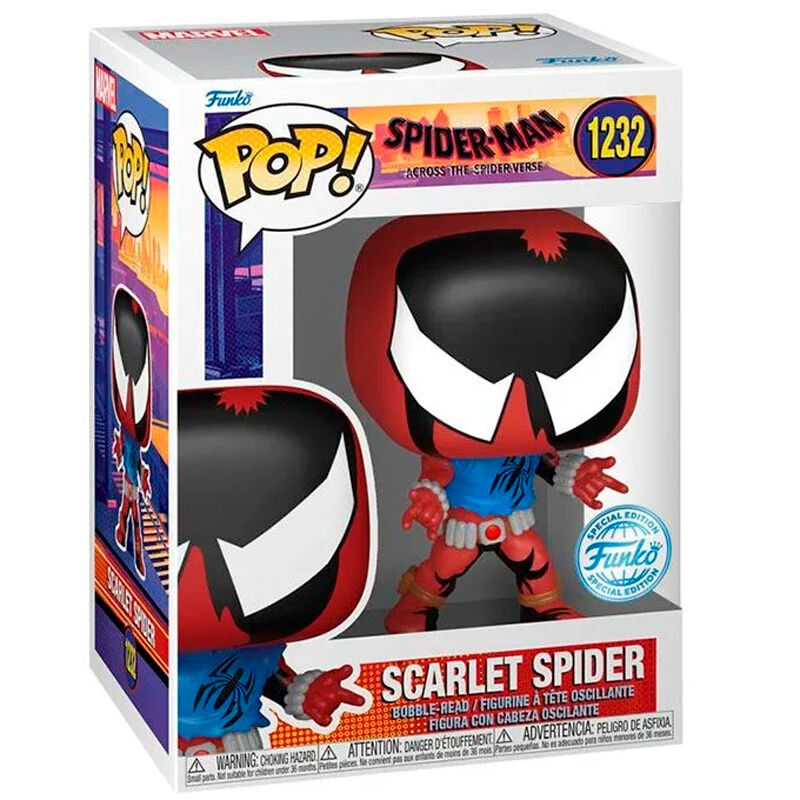 Figura Funko POP! Scarlet Spider en caja con ventana