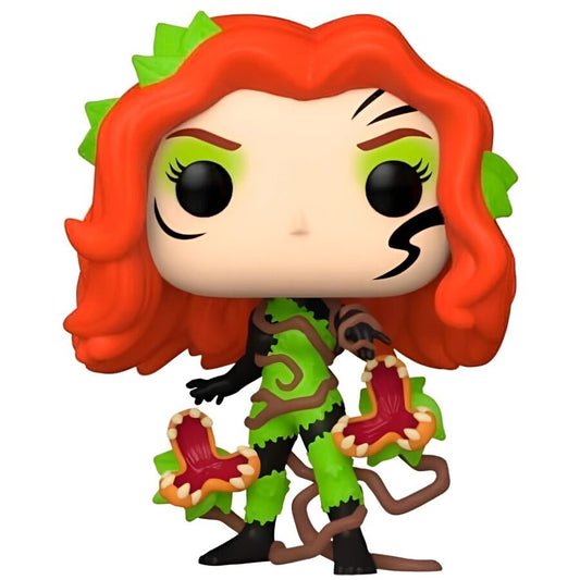 Figura Funko POP! de Poison Ivy con pelo rojo, traje verde y flores