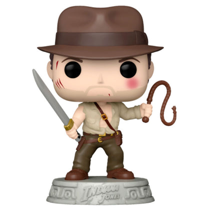 Figura Funko POP! de Indiana Jones con sombrero y látigo en caja con ventana - 2