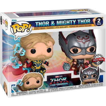 Pack Funko Pop! Marvel con figuras de Thor y Mighty Thor