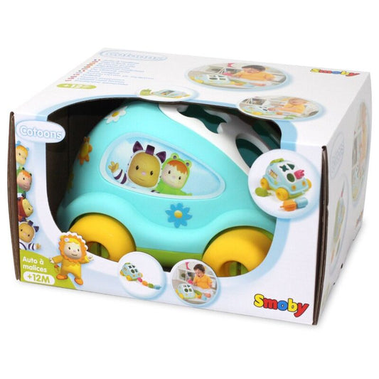 Coche clasificador de formas SMOBY turquesa con piezas de colores - 2