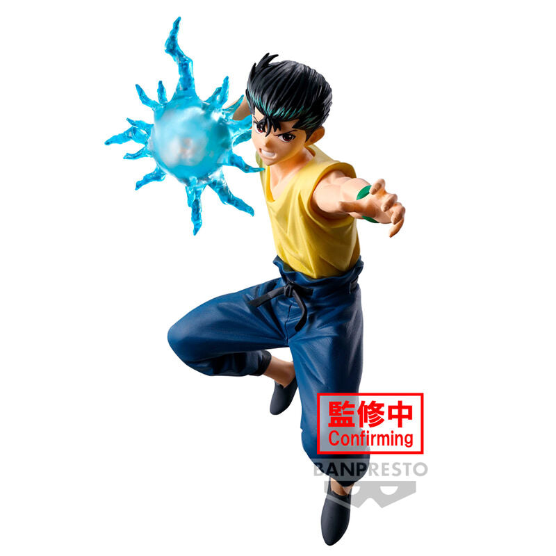 Figura de Yusuke Urameshi de Yu Yu Hakusho con esfera de energía azul