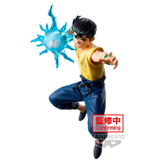 Figura de Yusuke Urameshi de Yu Yu Hakusho con esfera de energía azul