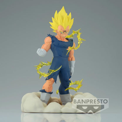 Figura de Majin Vegeta de Dragon Ball Z con aura de energía sobre nubes - 2