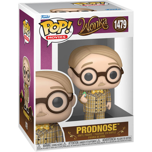 Figura POP FUNKO de Prodnose de Wonka con gafas y traje de cuadros - 2