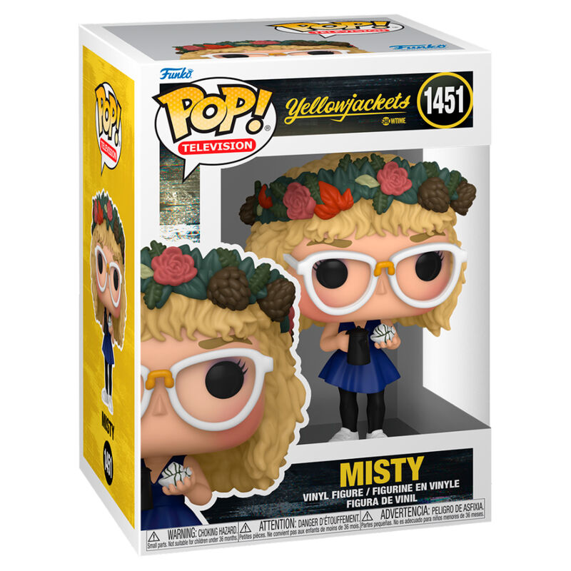 Figura Funko POP! de Misty de Yellowjackets con corona floral y gafas blancas