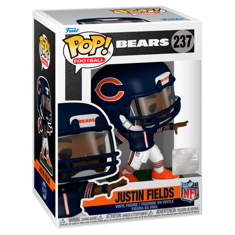 Figura Funko POP! de Justin Fields con uniforme de los Chicago Bears