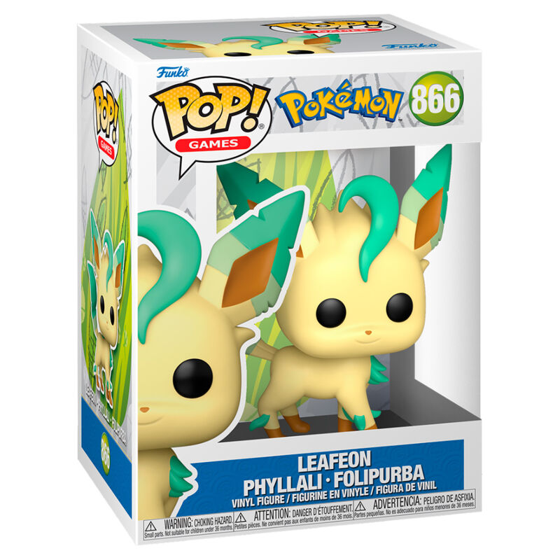 Figura Funko POP! de Leafeon con detalles verdes - 2