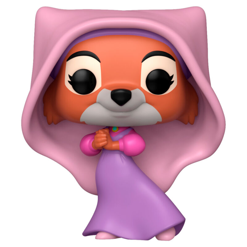 Figura Funko POP de Maid Marian de Robin Hood con capucha rosa y vestido morado - 2