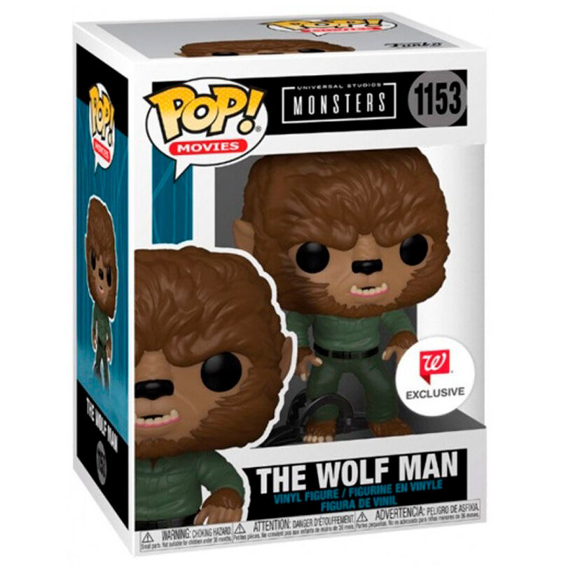 Figura Funko POP! de The Wolf Man con pelaje marrón y ropa verde - 2
