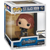 Figura Funko POP Deluxe de Black Widow sentada en caja Marvel Los Vengadores