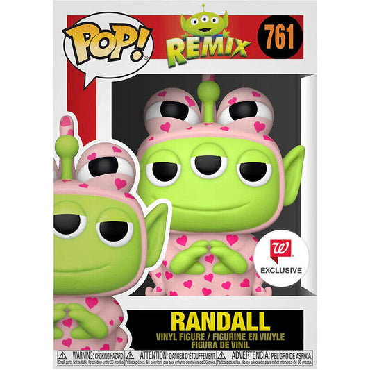 Figura Funko POP de Randall Disney Pixar Remix con traje rosa de corazones