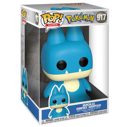 Figura Funko POP! Pokémon Munchlax azul de 25 cm en caja